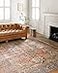 Loloi Loren Collection LQ15 TerracottaSky 26 x 76 Runner Rug