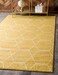 Unique Loom Trellis Frieze Collection Area Rug Geometric 5 1 x 8 Yellow Ivory