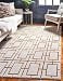 Unique Loom Marilyn Monroe Glam Collection Area Rug Deco 5x 8 Rectangle White Gold Gold