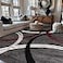 Rugshop Modern Wavy Circles Design NonShedding Area Rug Carpet for Living Room or Dining Room Red 66 x 9