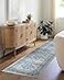 Livabliss Desta Vintage Oriental Area Rug67 SquareBlueGrey
