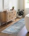Livabliss Desta Vintage Oriental Area Rug67 SquareBlueGrey