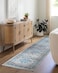 Livabliss Desta Vintage Oriental Area Rug67 SquareBlueGrey