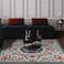 Antep Rugs Alfombras NonSkid NonSlip 5x7 Rubber Backing Modern Floral Low Profile Pile Indoor Area Rugs Blue 5 x 7