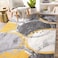 Rugshop Evora Modern Yellow Area Rug Contemporary Circles Design NonShedding Carpet for Living Room or Bedroom 5 x 7