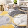 Rugshop Evora Modern Yellow Area Rug Contemporary Circles Design NonShedding Carpet for Living Room or Bedroom 5 x 7
