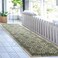 Antep Rugs Alfombras NonSkid NonSlip 2x7 Rubber Backing Floral Geometric Low Profile Pile Indoor Area Runner Rugs Dark Green 2 x 7