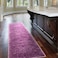 Antep Rugs Alfombras NonSkid NonSlip 2x7 Rubber Backing Floral Geometric Low Profile Pile Indoor Area Runner Rugs Purple 2 x 7