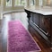 Antep Rugs Alfombras NonSkid NonSlip 2x7 Rubber Backing Floral Geometric Low Profile Pile Indoor Area Runner Rugs Purple 2 x 7