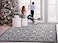 Antep Rugs Alfombras NonSkid NonSlip 4x6 Rubber Backing Floral Geometric Low Profile Pile Indoor Area Rugs Gray Black 4 x 58