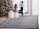 Antep Rugs Alfombras NonSkid NonSlip 4x6 Rubber Backing Floral Geometric Low Profile Pile Indoor Area Rugs Gray Black 4 x 58