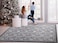 Antep Rugs Alfombras NonSkid NonSlip 4x6 Rubber Backing Floral Geometric Low Profile Pile Indoor Area Rugs Gray Black 4 x 58