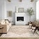 BILEEHOME Boho Neutral Living Room Rug 5x7Washable Vintage Rustic Earth Tone Modern Farmhouse Persian Area Rugs for Dining Room Bedroom Light Tan Brown Beige with Rust Terracotta Pattern