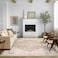 BILEEHOME Boho Neutral Living Room Rug 5x7Washable Vintage Rustic Earth Tone Modern Farmhouse Persian Area Rugs for Dining Room Bedroom Light Tan Brown Beige with Rust Terracotta Pattern