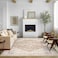 BILEEHOME Boho Neutral Living Room Rug 5x7Washable Vintage Rustic Earth Tone Modern Farmhouse Persian Area Rugs for Dining Room Bedroom Light Tan Brown Beige with Rust Terracotta Pattern