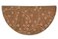UniFlame Beige Branch Hand Tufted 100 Wool Hearth Rug 44 L x 22 W