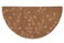 UniFlame Beige Branch Hand Tufted 100 Wool Hearth Rug 44 L x 22 W