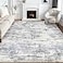 Jessibou Area Rugs 5x7 Living Room Washable Large Abstract Modern Neutral Soft Rug Stain Resistant NonSlip Backing Carpet for Bedroom Dining Room Indoor Nursery Dorm Home Office Decor Blue Grey