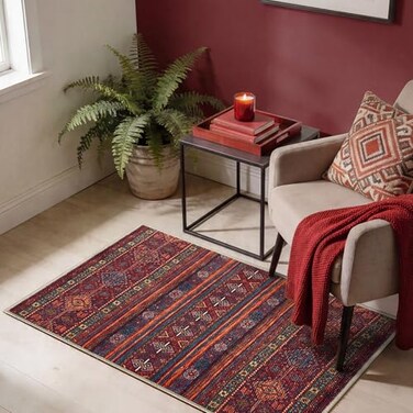 Keen Home Design 2x3 Rug Machine Washable Entry Rug with NonSlip Backing Ideal for Enteryway Kitchen Bathroom Laundry Room Vintage Easy Clean Durable Low Pile Rug 2 x 3