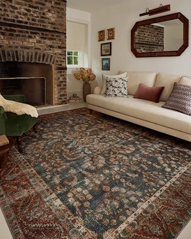 Loloi Chris Loves Julia Jules Collection JUL10 OceanSpice 20 x 50 13 Pile Height Area Rug