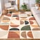 MUJOO 5x7 Area Rugs WashableBoho Rugs for Living Room Bedroom Dining RoomLarge Throw Floor Carpet Non Slip Soft Modern Abstract Bohemian Terracotta