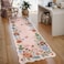 Lahome Floral Kitchen Runner 2X6 Washable Runner Rug NonSlip UltraThin Soft Hallway Rug Stain Resistant Boho Carpet for Bedroom Laundry Bathroom Flore Light Pink