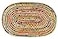 COTTON CRAFT Jute Chindi Braid Rag Rug Boho Farmhouse Rustic Area Accent Throw Rug Handwoven Reversible Natural Recycled Cotton Living Room Den Study Home Dcor Gift 3 x 5 Oval Multi Color