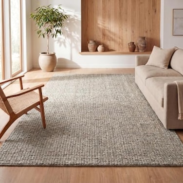 JONATHAN Y Pata Hand Woven Chunky Jute Gray Indoor Area Rug 3x5 Bohemian Rustic Cottage EasyCleaning for Living Room Bedroom Kitchen NonShedding NRF102C3