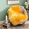 MIULEE Luxury Super Soft Fluffy Area Rug Faux Fur Rectangle Rug Decorative Plush Shaggy Carpet for Bedside Sofa Floor Nursery Fall Decor 2 x 3 Feet Orange Yellow