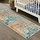 Lahome Modern Abstract Runner Rug 2x6 Washable Hallway Rug Runner Soft Colorful Bedoom Carpet NonSlip Low Pile Contemporary Accent Mats for Kitchen Nursery Laundry Room