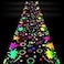 Haull 118 x 39 Inch Glow in The Dark Runner Neon Light up Dance Floor Black Light Party Decor 80s 90s Disco Party Supplies Neon Table Cloths Tapestry UV Rug Backdrop PropsGradient Ink