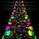 Haull 118 x 39 Inch Glow in The Dark Runner Neon Light up Dance Floor Black Light Party Decor 80s 90s Disco Party Supplies Neon Table Cloths Tapestry UV Rug Backdrop PropsGradient Ink