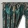 GOHD GOLDEN GOHD Luxe Love Jacquard Window Curtain Panel Drape with Attached Fancy Valance 2pcs Set Hunter Green 54 Wide x 84 Drop with 18 Valance x 2pcs