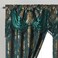 GOHD GOLDEN GOHD Luxe Love Jacquard Window Curtain Panel Drape with Attached Fancy Valance 2pcs Set Hunter Green 54 Wide x 84 Drop with 18 Valance x 2pcs