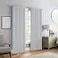 Eclipse ECLIPSE Langley Solid Tripleweave Room Darkening Rod Pocket Window Curtains 2 Panels 52 in x 84 in Silver White
