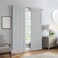 Eclipse ECLIPSE Langley Solid Tripleweave Room Darkening Rod Pocket Window Curtains 2 Panels 52 in x 84 in Silver White