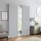 Eclipse ECLIPSE Langley Solid Tripleweave Room Darkening Rod Pocket Window Curtains 2 Panels 52 in x 84 in Silver White