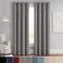 Eclipse ECLIPSE Solid Thermapanel Modern Room Darkening Rod Pocket Window Curtain for Bedroom 1 Panel 54 x 84 Grey
