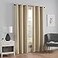 Eclipse eclipse Microfiber Total Privacy Blackout Thermal Grommet Window Curtain for Bedroom 1 Panel 42 in x 95 in Beige