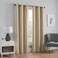 Eclipse eclipse Microfiber Total Privacy Blackout Thermal Grommet Window Curtain for Bedroom 1 Panel 42 in x 95 in Beige