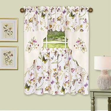 ACHIM Enchanted Embellished Tier Swag Set 58x24