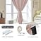 AJAZZ 100 Blackout Self Adhesive Curtains Small Window Short Temporary Black Out Curtains Easy to Install Used for Bedroom Kitchen Window Cover Pink 35 W x 48 L 1 Panel