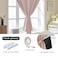 AJAZZ 100 Blackout Self Adhesive Curtains Small Window Short Temporary Black Out Curtains Easy to Install Used for Bedroom Kitchen Window Cover Pink 35 W x 48 L 1 Panel