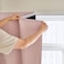AJAZZ 100 Blackout Self Adhesive Curtains Small Window Short Temporary Black Out Curtains Easy to Install Used for Bedroom Kitchen Window Cover Pink 35 W x 48 L 1 Panel