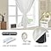 AJAZZ 100 Blackout Self Adhesive Curtains Small Window Short Temporary Black Out Curtains Easy to Install Used for Bedroom Kitchen Window Cover White 35 W x 54 L 1 Panel