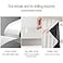 AJAZZ 100 Blackout Self Adhesive Curtains Small Window Short Temporary Black Out Curtains Easy to Install Used for Bedroom Kitchen Window Cover White 35 W x 54 L 1 Panel