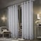 always4u 100 Blackout Soft Velvet Curtains for Bedroom Living Room Thermal Energy Saving 95 Inches Long Luxury Silver Foil Print Drapes 2 Panels White
