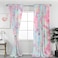Amidoudou 1 Panel Plush Cute Curtain for Girls Bedroom SemiBlackout Rainbow Curtain Colorful 66x90 Inch