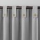 Archaeo Cotton Blend Button Tab Top Curtain Panel 40 x 84 Gray