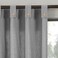 Archaeo Cotton Blend Button Tab Top Curtain Panel 40 x 84 Gray